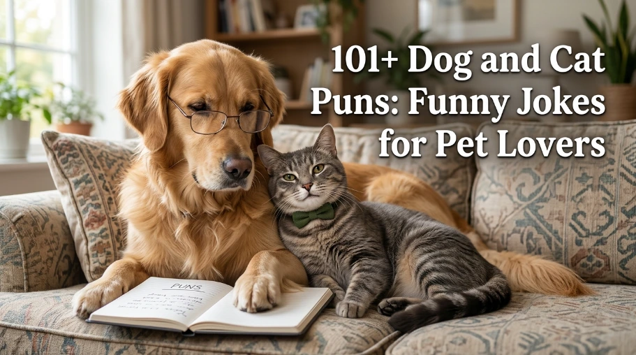 101+ Dog and Cat Puns: Funny Jokes for Pet Lovers