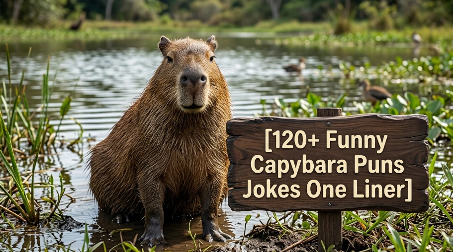 120+ Funny Capybara Puns Jokes One Liner
