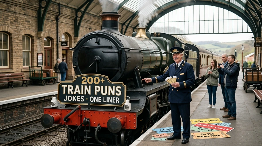 200+ Funny Train Puns Jokes One Liner
