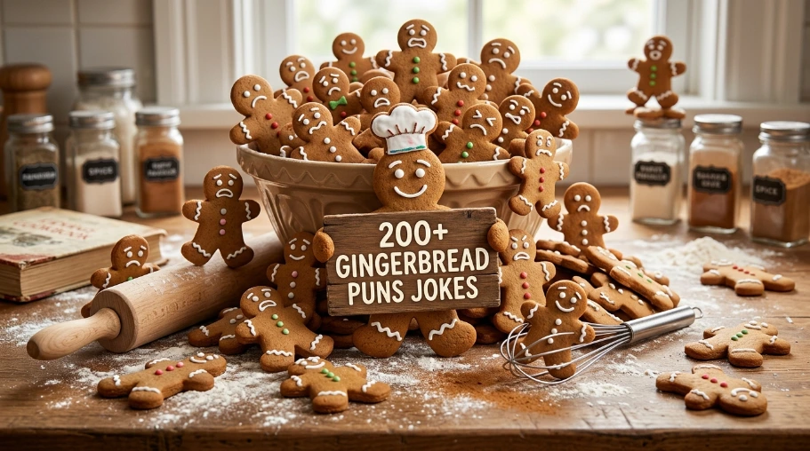 200+ Gingerbread Puns Jokes