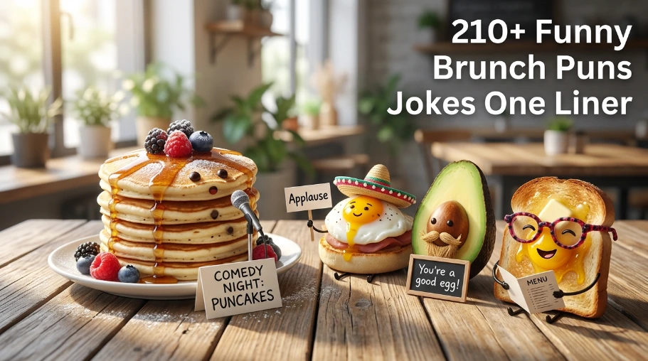 210+ Funny Brunch Puns Jokes One Liner
