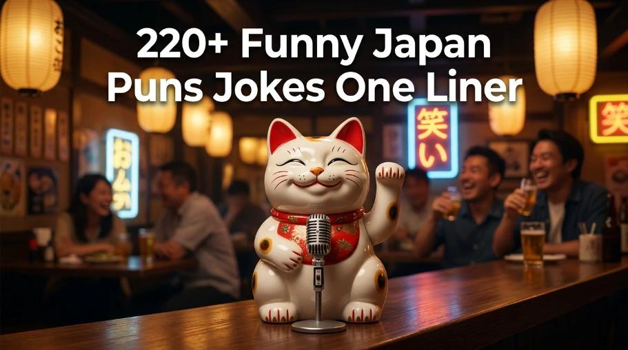 220+ Funny Japan Puns Jokes One Liner