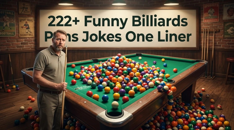 222+ Funny Billiards Puns Jokes One Liner