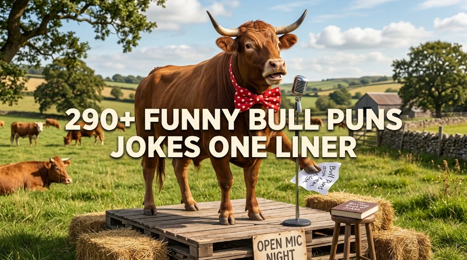 290+ Funny Bull Puns Jokes One Liner