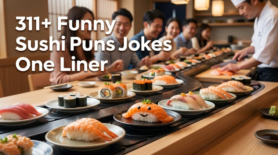 311+ Funny Sushi Puns Jokes One Liner