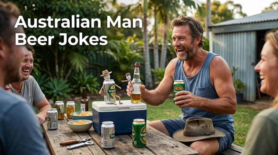 Australian Man Beer Jokes