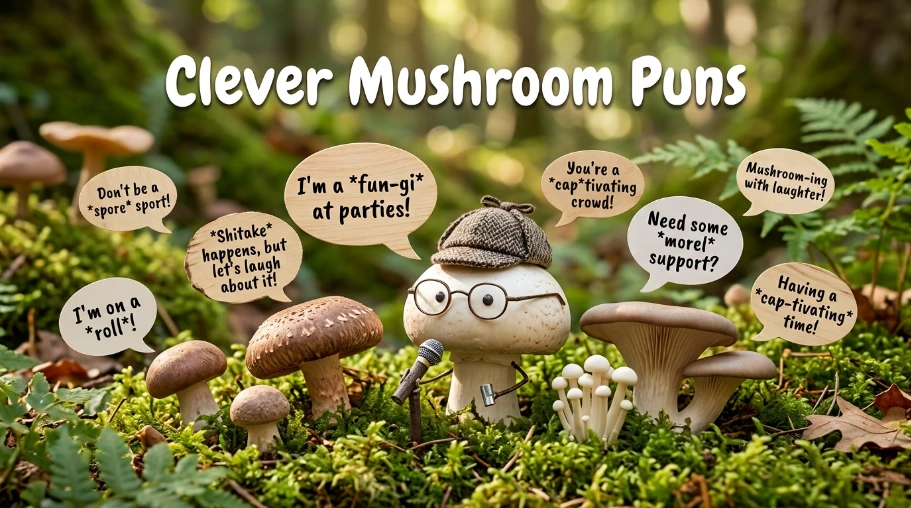 Clever Mushroom Puns