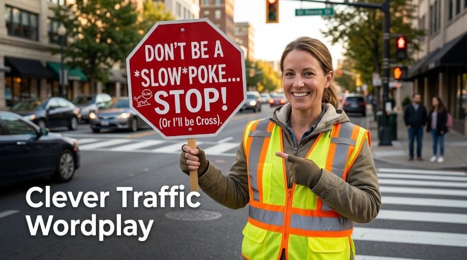 Clever Traffic Wordplay