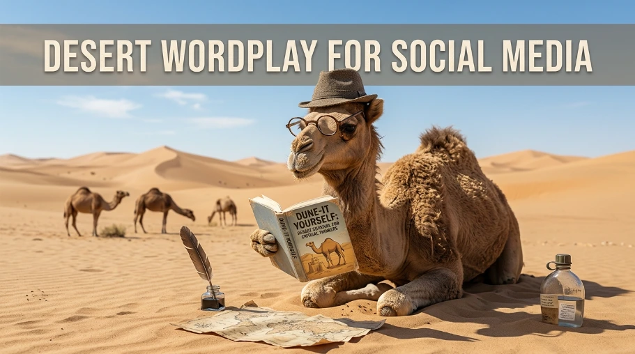 Desert Wordplay For Social Media