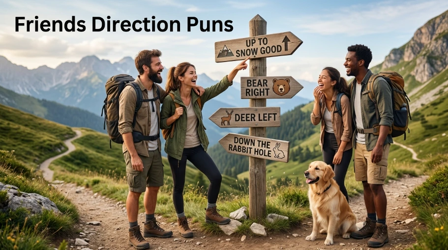 Friends Direction Puns 