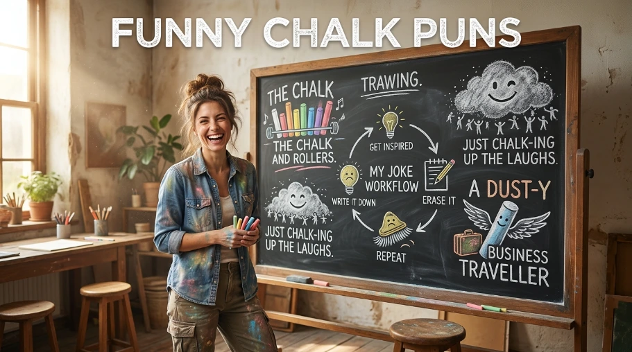 Funny Chalk Puns