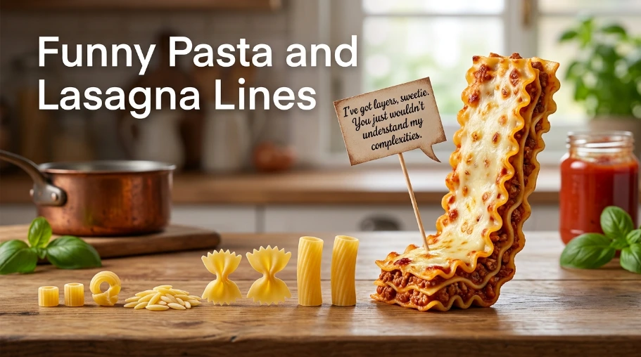 Funny Pasta and Lasagna Lines
