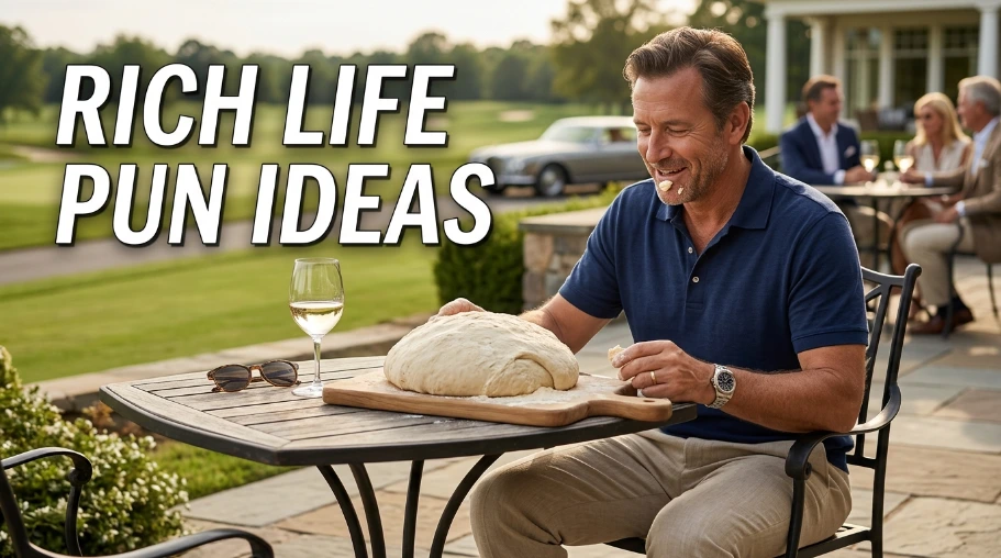 Rich Life Pun Ideas