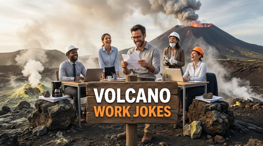 Volcano Work Jokes