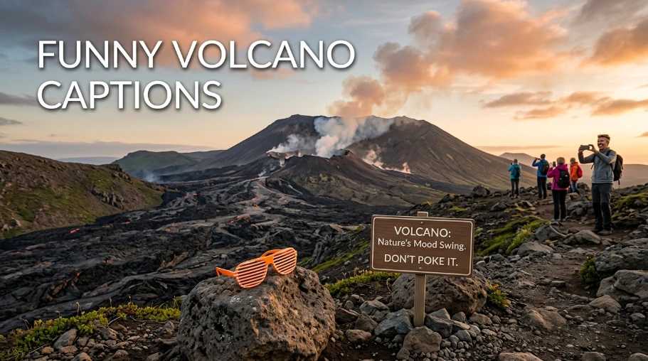 Funny Volcano Captions