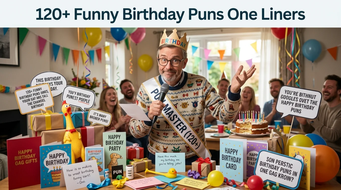 120+ Funny Birthday Puns One Liners