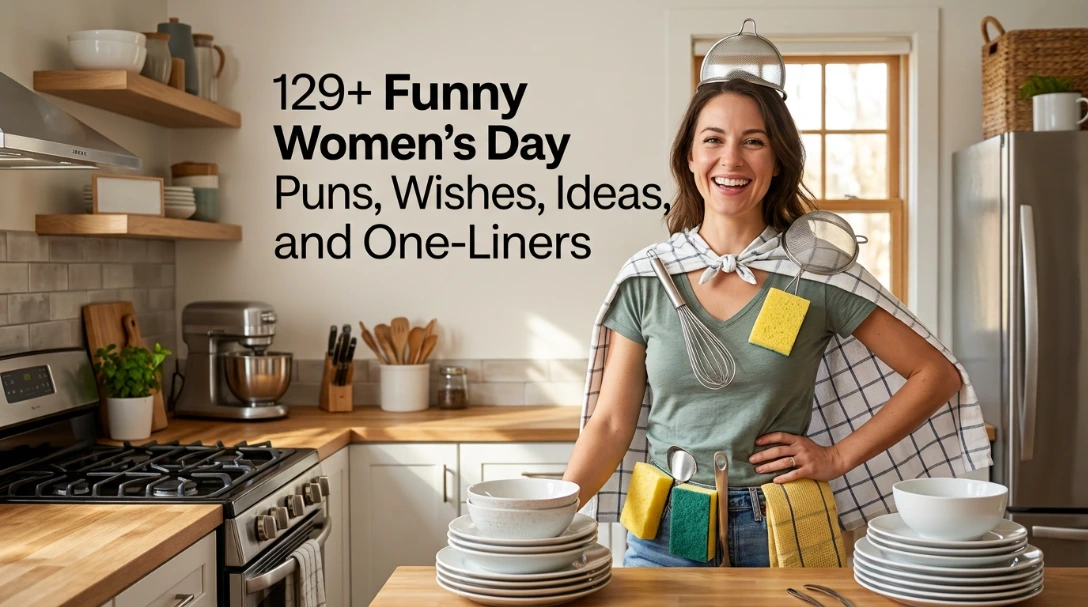 129+ Funny Women's Day Puns, Wishes, Ideas, and One-Liners