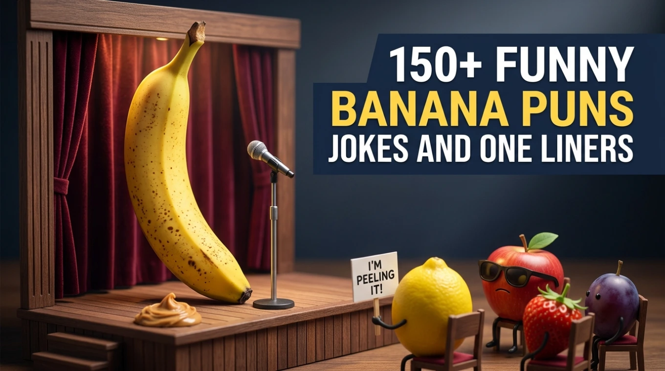 150+ Funny Banana Puns Jokes And One Liners