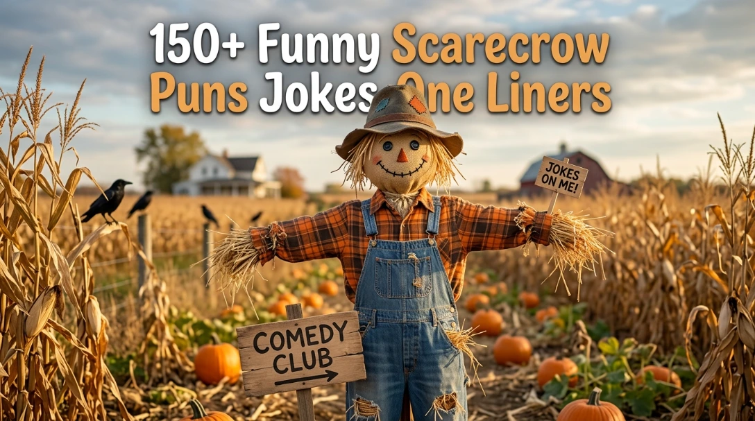 150+ Funny Scarecrow Puns Jokes One Liners
