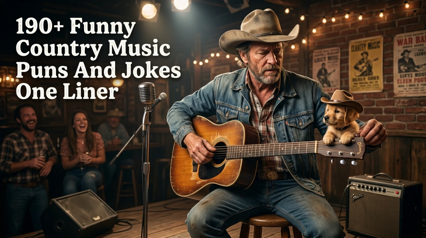 190+ Funny Country Music Puns And Jokes One Liner