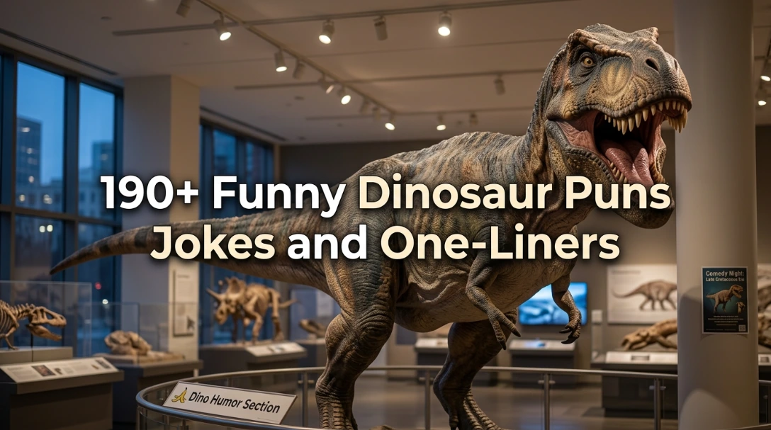 190+ Funny Dinosaur Puns Jokes and One-Liners