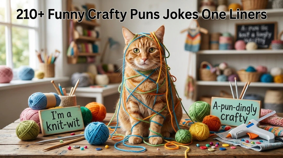 210+ Funny Crafty Puns Jokes One Liner
