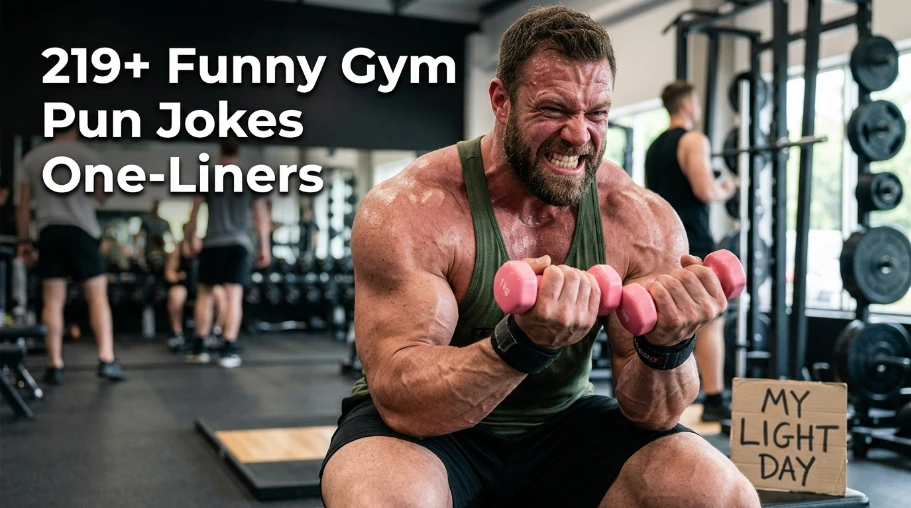 219+ Funny Gym Pun Jokes One-Liners