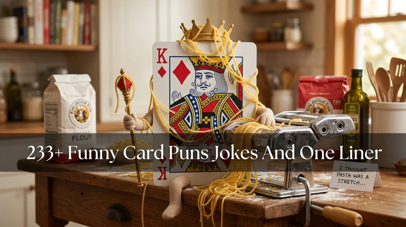 233+ Funny Card Puns Jokes And One Liner
