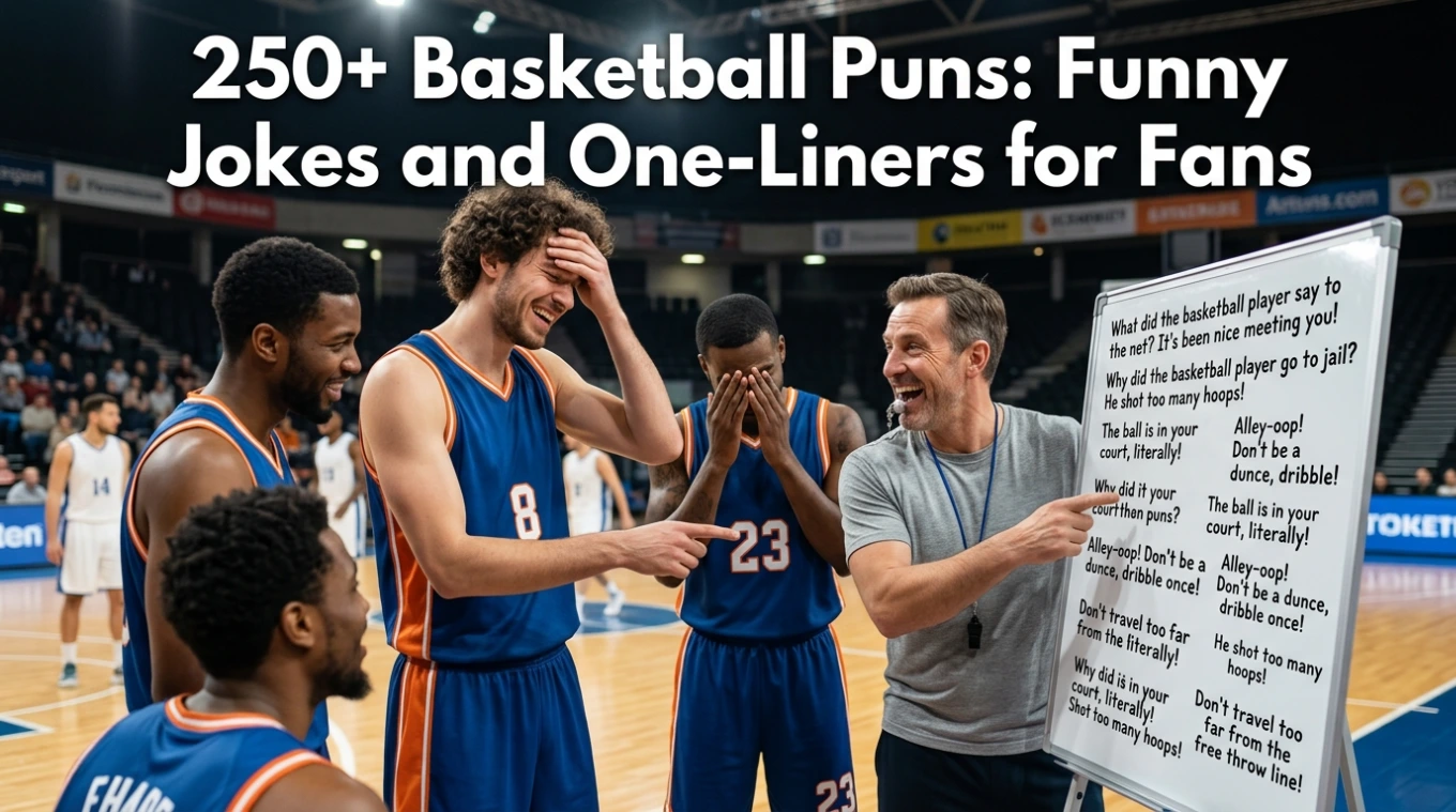 250+Basketball Puns: Funny Jokes and One-Liners for Fans