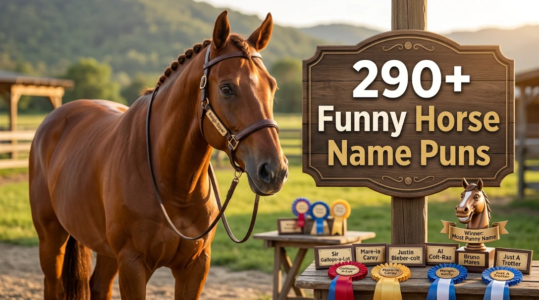 290+ Funny Horse Name Puns