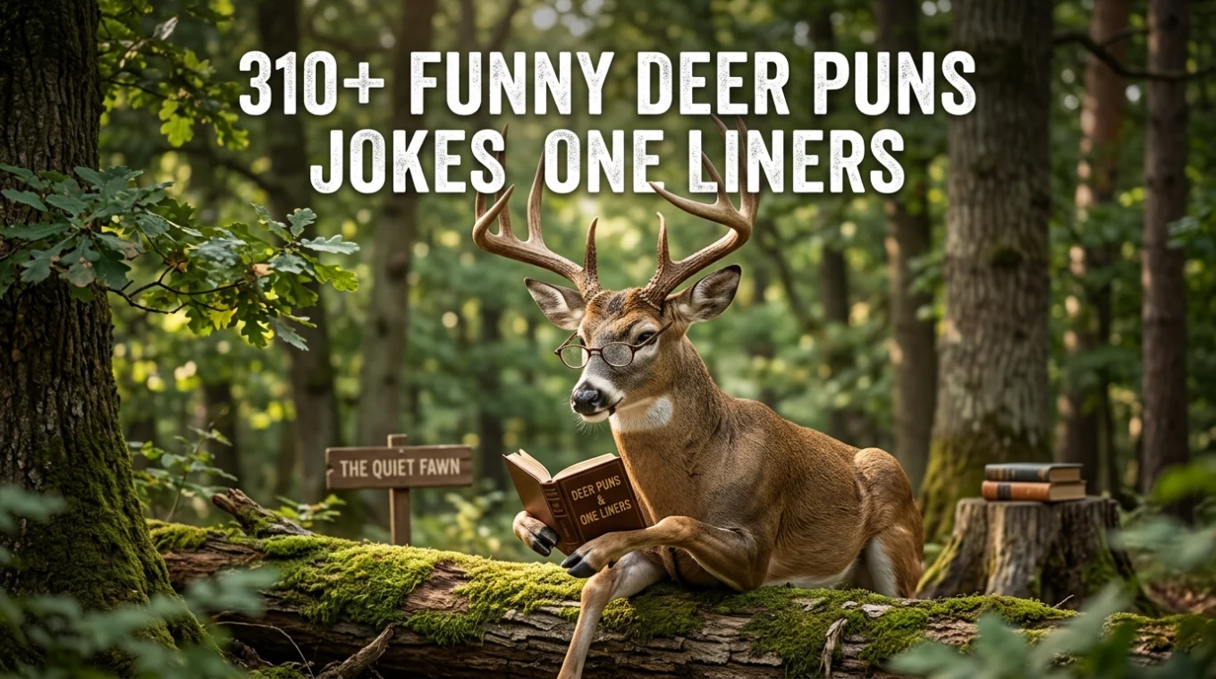310+ Funny Deer Puns Jokes One Liners