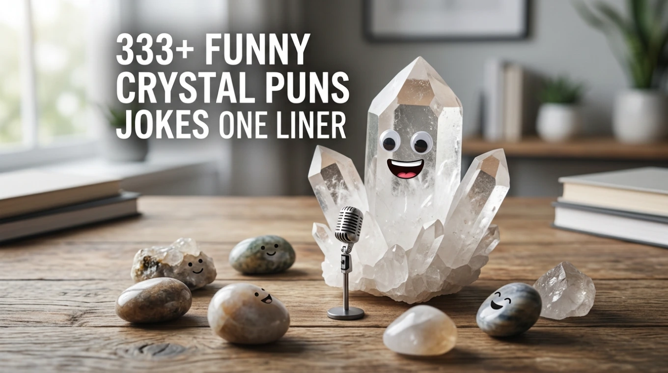 333+ Funny Crystal Puns Jokes One Liner