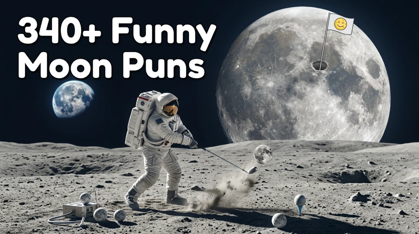 340+ Funny Moon Puns