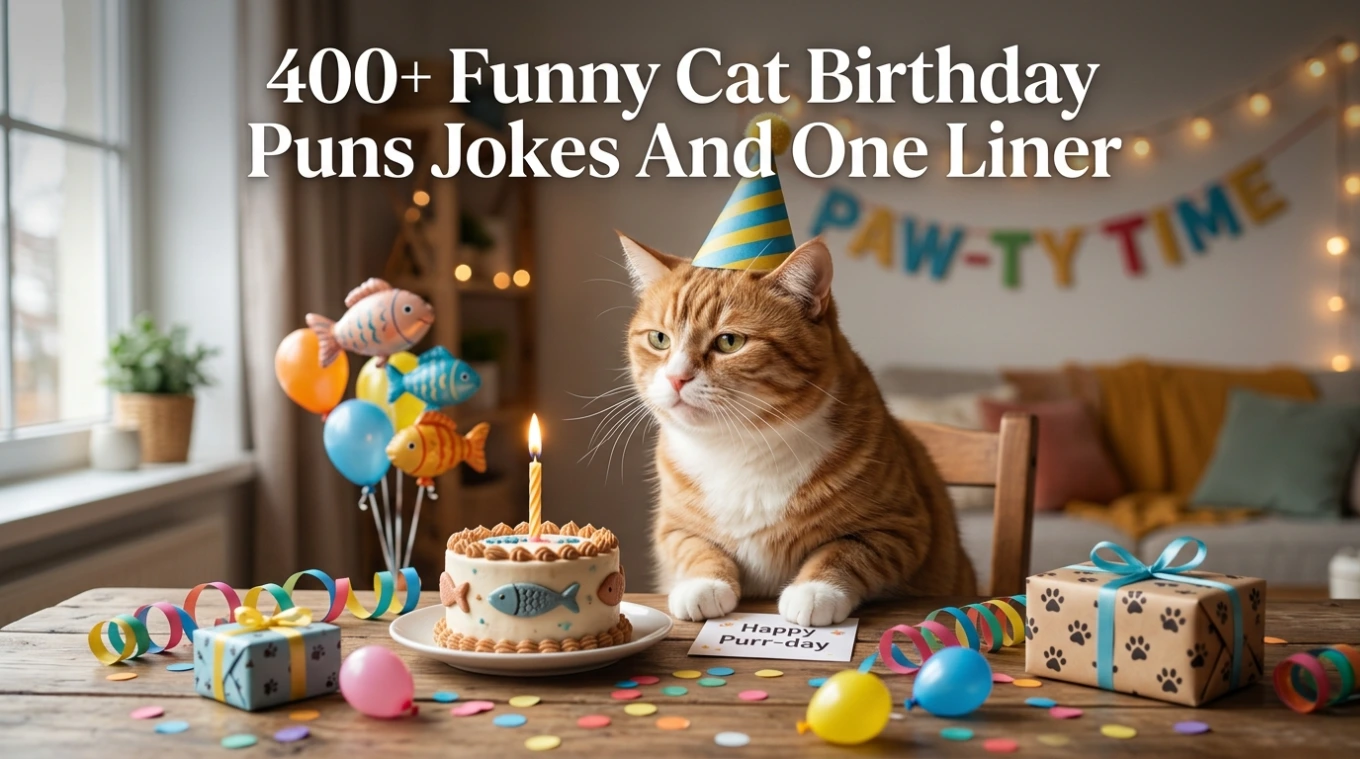 400+ Funny Cat Birthday Puns Jokes And One Liner