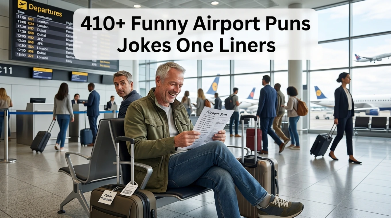 410+ Funny Airport Puns Jokes One Liners