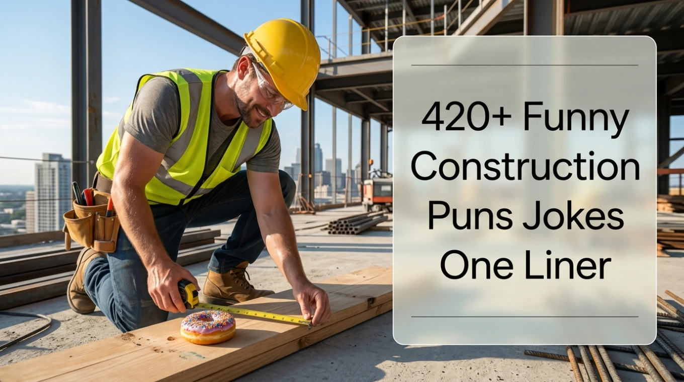 420+ Funny Construction Puns Jokes One Liner