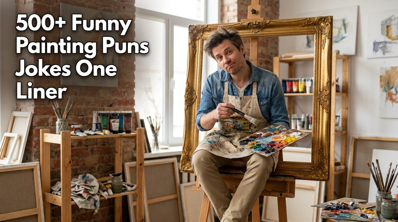 500+ Funny Painting Puns Jokes One Liner