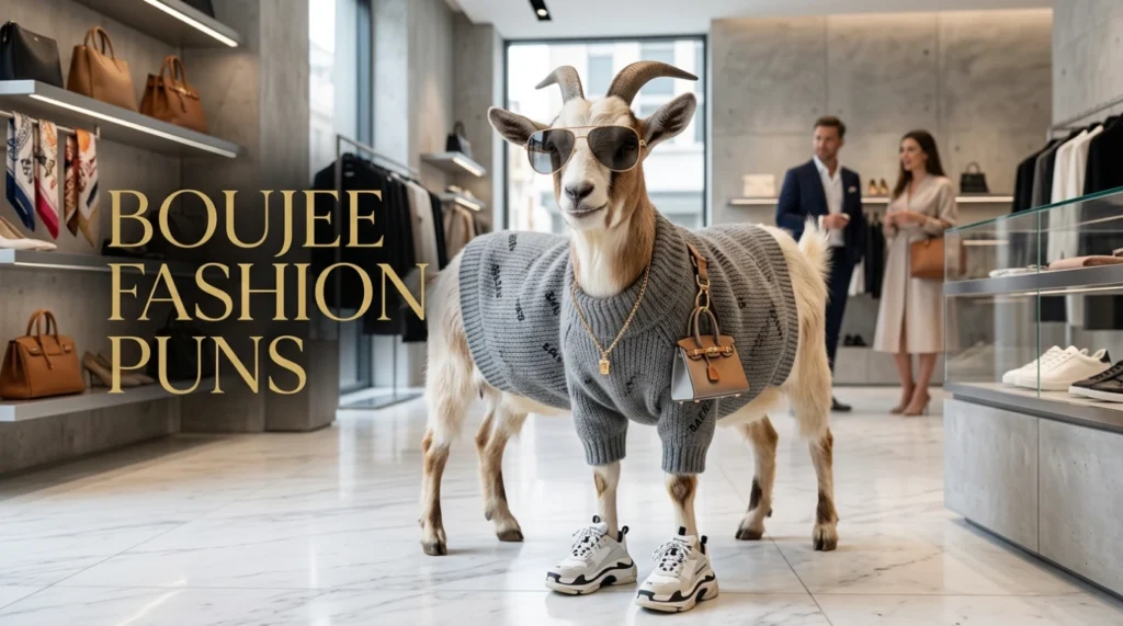 Boujee Fashion Puns