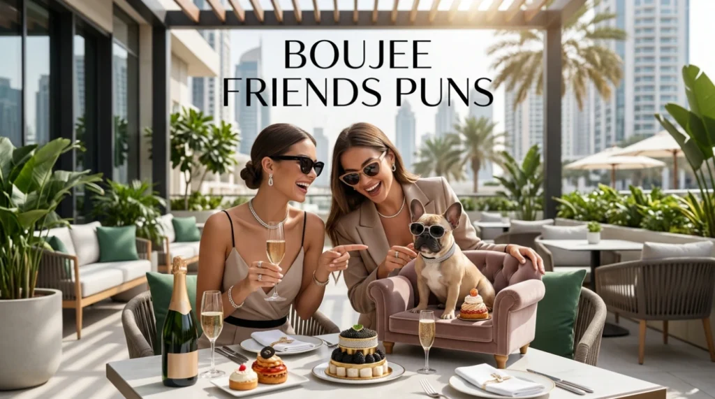Boujee Friends Puns