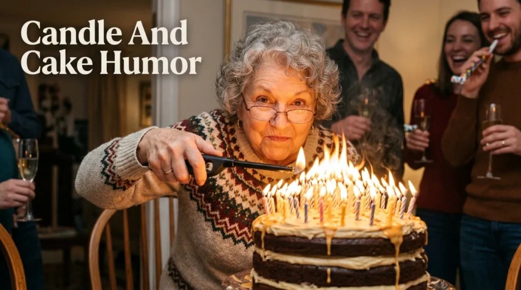 Candle And Cake Humor