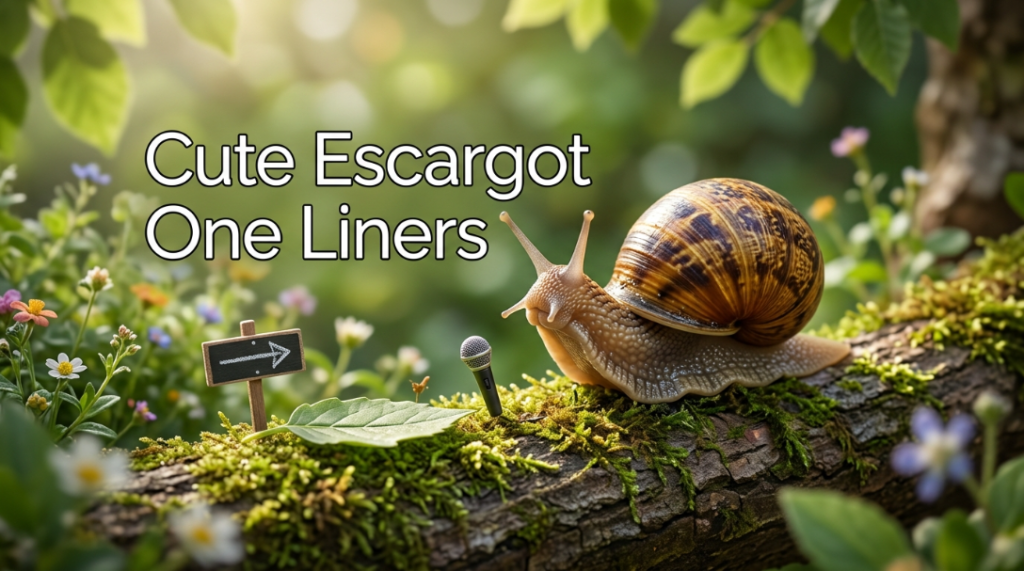 Cute Escargot One Liners