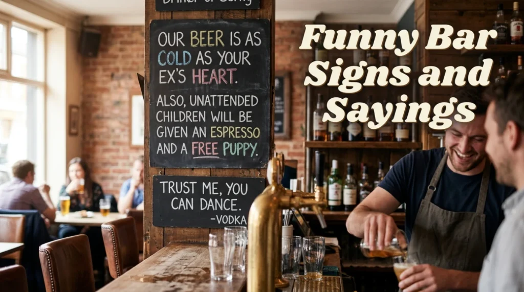 Funny Bar Signs and Sayings