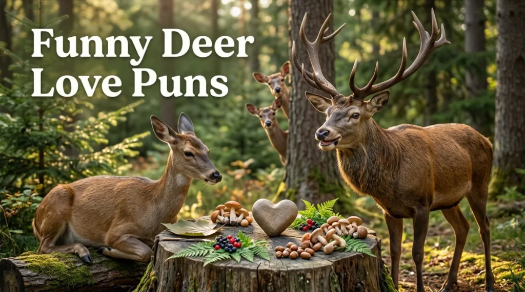 Funny Deer Love Puns
