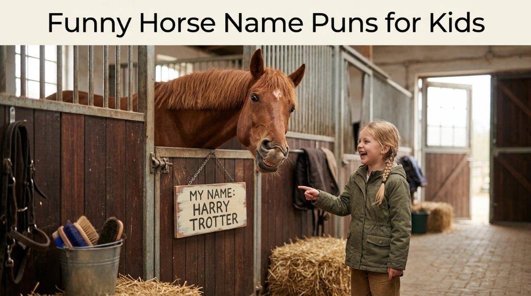 Funny Horse Name Puns for Kids