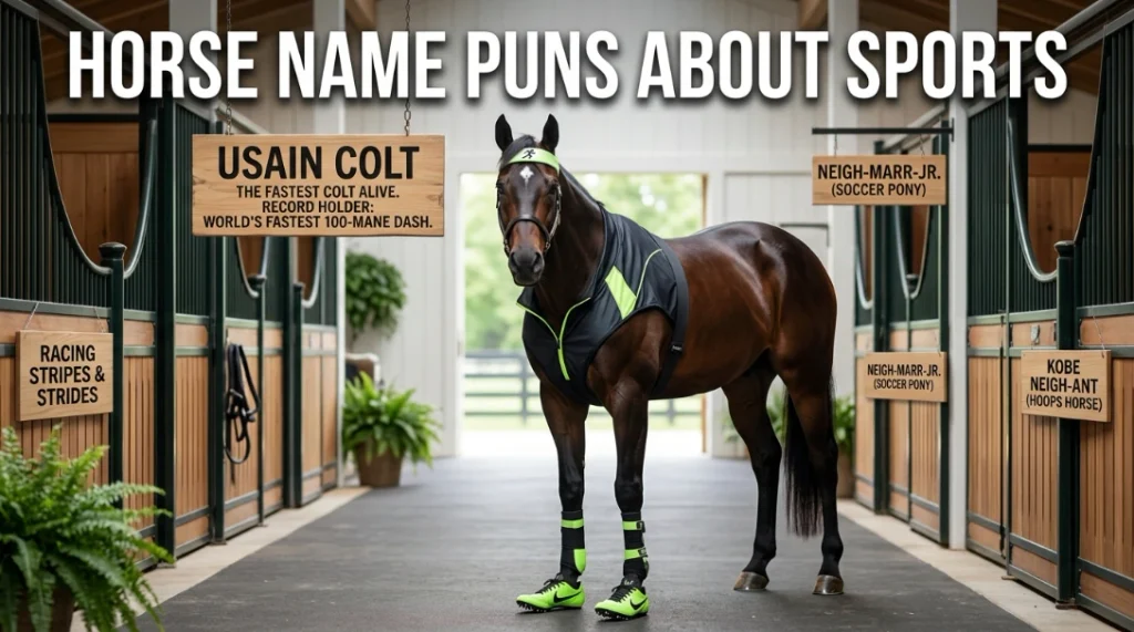 Horse Name Puns About Sports