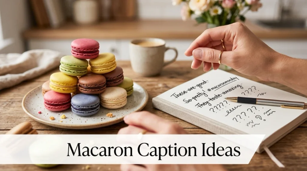 Macaron Caption Ideas