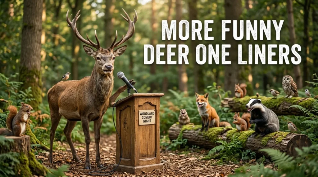 More Funny Deer One Liners