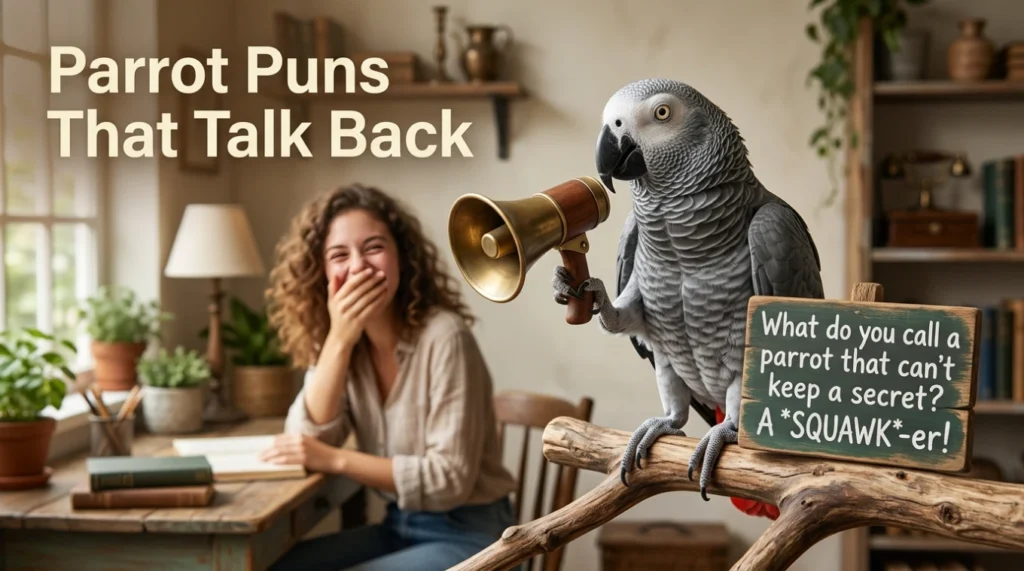 Parrot Puns That Talk Back