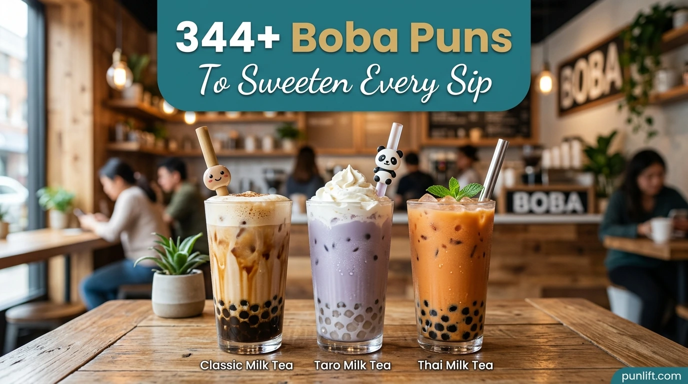 344+ Boba Puns To Sweeten Every Sip