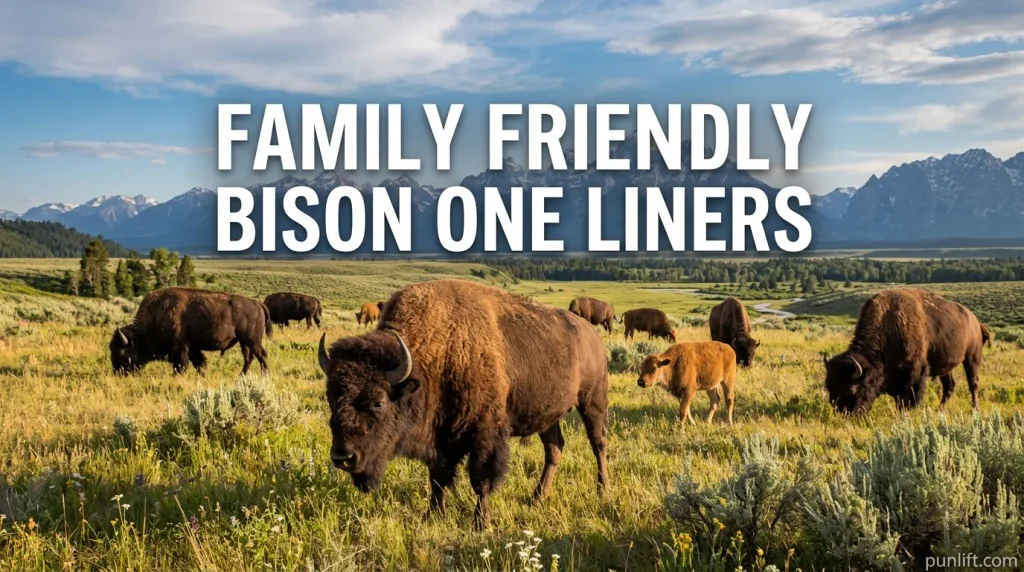 Family Friendly Bison One Liners